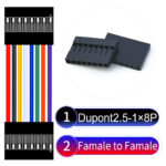 Dupont 2.54mm Female to Female 1×8Pin Cable