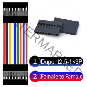 Dupont 2.54mm Female to Female 1×9Pin Cable