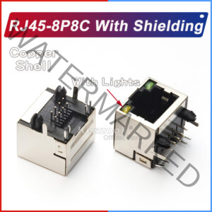 Shielded RJ45-8P8C Ethernet connector for stable, high-speed networks