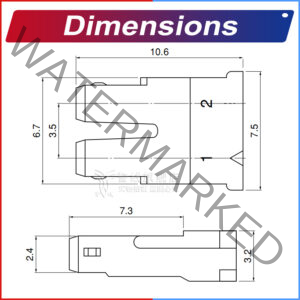 JST BHR3.5 3.5mm Male Housing 2P 3P 4P 5P 6P 7P 8P 9P 10P 12P