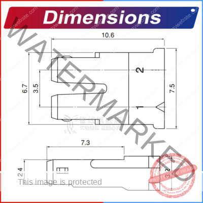 JST BHR3.5 3.5mm Male Housing 2P 3P 4P 5P 6P 7P 8P 9P 10P 12P