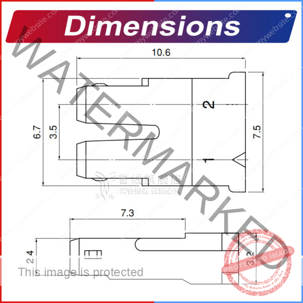 JST BHR3.5 3.5mm Male Housing 2P 3P 4P 5P 6P 7P 8P 9P 10P 12P