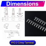 JST HY 2.0mm male Crimp Terminal