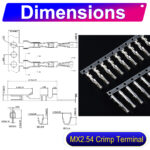 Molex KK 254 Dupont with Lock 2.5mm male Crimp Terminal