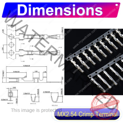 Molex KK 254 Dupont with Lock 2.5mm male Crimp Terminal
