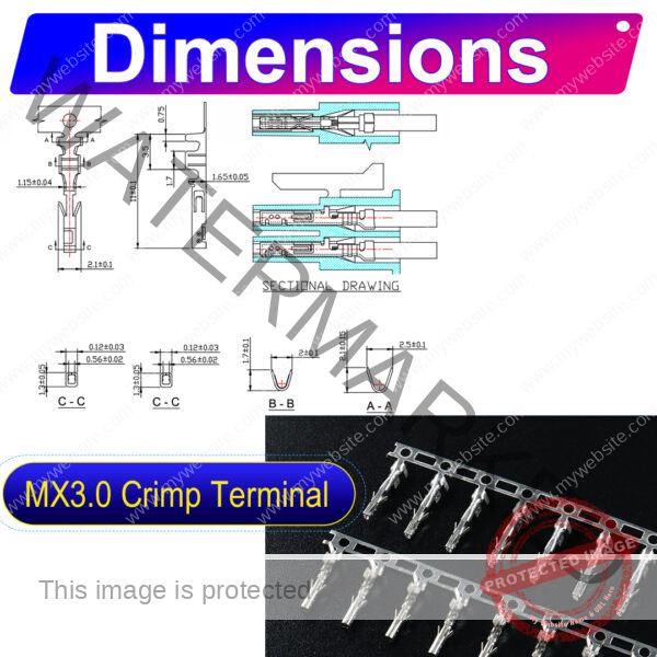 Molex Micro-Fit 3.0 3.0mm male Crimp Terminal