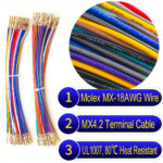 Molex Mini-Fit Jr 4.2mm pre-crimped terminal cable