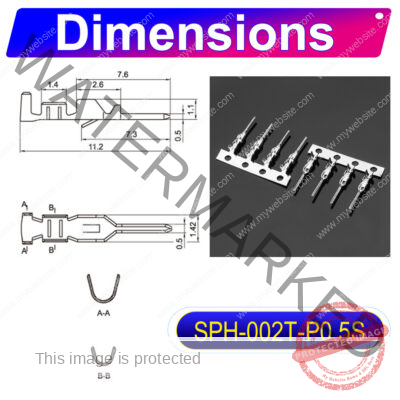 JST PH 2.0 JST-PHR 2.0mm female Crimp Terminal