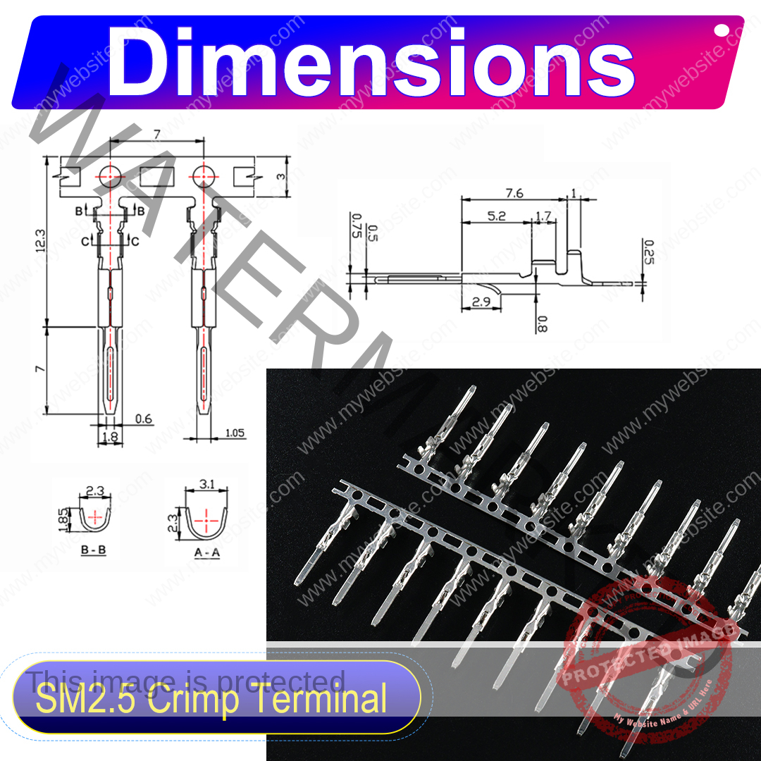 JST SM 2.5mm female Crimp Terminal