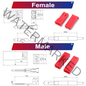 JST SYP2.5 2.5mm Male Female Housing 2P 3P 4P 5P 6P 7P 8P 9P 10P 12P