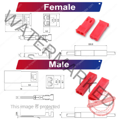 JST SYP2.5 2.5mm Male Female Housing 2P 3P 4P 5P 6P 7P 8P 9P 10P 12P