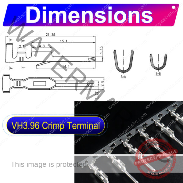 JST VH 3.96mm female Crimp Terminal