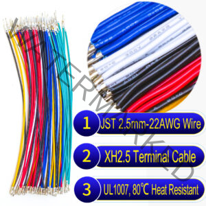 JST XH 2.5mm male female extension pre-crimped terminal cable