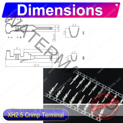 JST XH 2.5mm female Crimp Terminal
