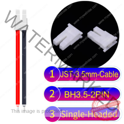 JST BH3.5 2-Pin Male Single-Headed 3.5mm PVC Cable