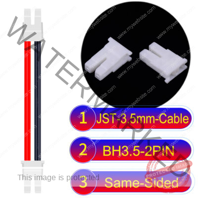 JST BH3.5 2-Pin Male Same-Side-Head 3.5mm PVC Cable