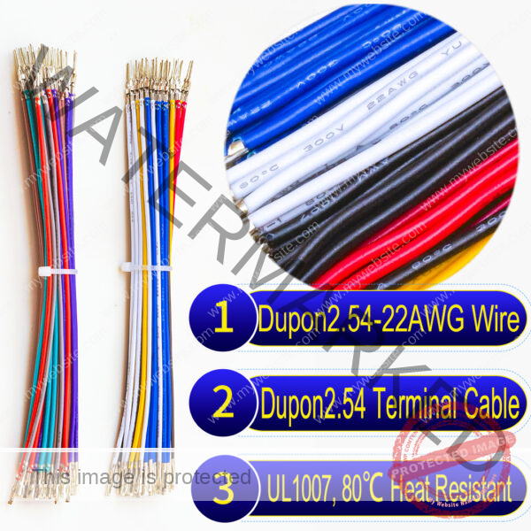 Molex 2.5mm Dupont Male to Female pre-crimped terminal cable
