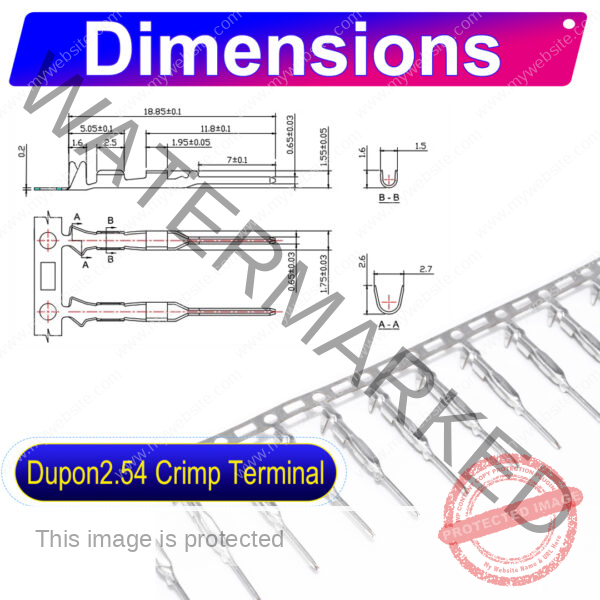 Dupont 2.5mm female Crimp Terminal