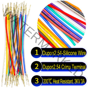 Molex 2.5mm Dupont male to male pre-crimped terminal silicone cable
