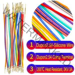 Molex 2.5mm Dupont female to male pre-crimped terminal silicone cable