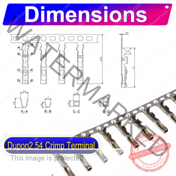 Dupont 2.5mm male Crimp Terminal