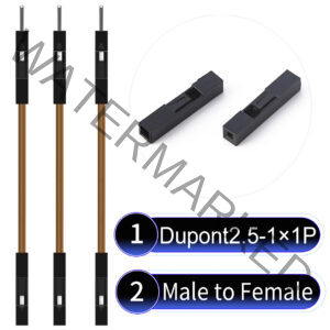 Dupont 2.54mm Male to Female 1Pin Brown Cable