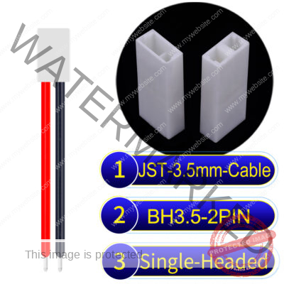 JST BH3.5 2-Pin Female Single-Headed 3.5mm PVC Cable